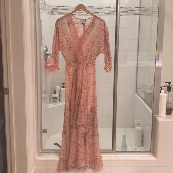 Anthropologie Dresses & Skirts - NWT Anthropologie Pink Patterned Chiffon Dress